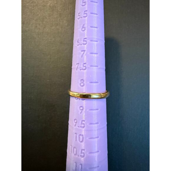 Fallon Jewelry Gold Leaf Ring Rhinestone Size 8.5 - Picture 5 of 5